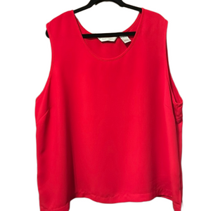 Draper’s & Damon’s Sleeveless Dressy Scoop Neck Blouse